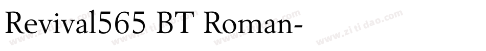 Revival565 BT Roman字体转换